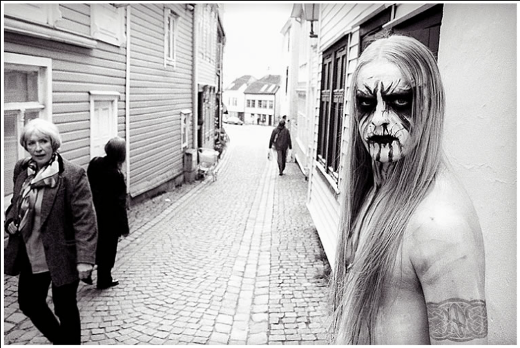 "Kvitrafn," black metal drummer